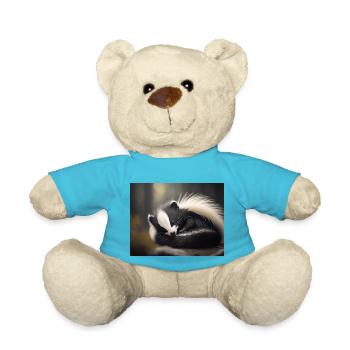 Cute animals doing hibernation – raccoon - Teddy Bear - atoll blue - Front