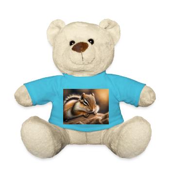 Niedliche Tiere im Winterschlaf – Streifenhörnchen - Teddy - Atollblau - Vorne