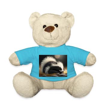 Cute animals doing hibernation – raccoon - Teddy Bear - atoll blue - Front