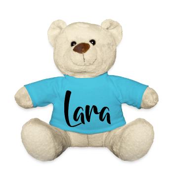 Name - Lara - Teddy Bear - atoll blue - Front