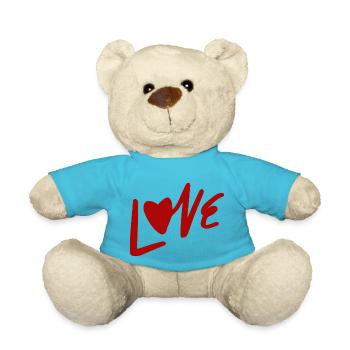 Liebe - Teddy - Atollblau - Vorne