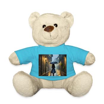Im Regen spazieren - Teddy - Atollblau - Vorne