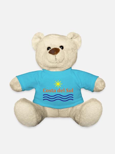 Costa del Sol Sun and Waves Design - Teddy Bear - atoll blue
