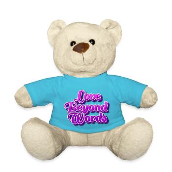 L’amour au-delà des mots - Nounours - bleu outremer - Devant