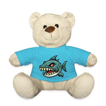 piranha - Teddy Bear - atoll blue - Front