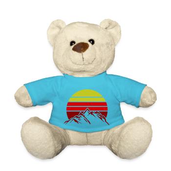 Mountains Mountains - Teddy Bear - atoll blue - Front