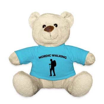 Pole walking - Teddy Bear - atoll blue - Front