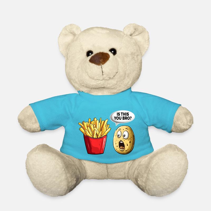 Drôle de frites Frites Pommes de terre - Nounours - bleu outremer