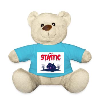 The Static Horror House Design Retro Horror Motif - Teddy Bear - atoll blue - Front