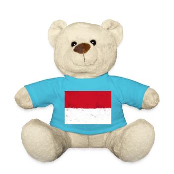 Drapeau de Monaco - Nounours - bleu outremer - Devant