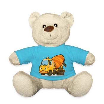 Concrete mixer - Teddy Bear - atoll blue - Front