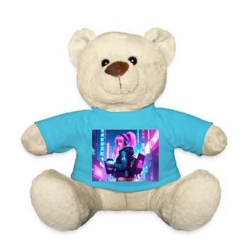Cyber DJ Coder – Beats, Bytes & Blinks - Teddy - Atollblau - Vorne