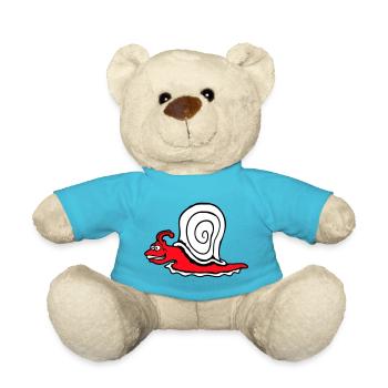 Escargot Fast Crawl Drôle Dessin animé Frénésie - Nounours - bleu outremer - Devant