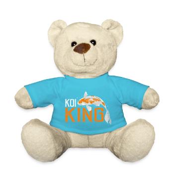 Koi King Bold Pond Owner Aquatic Hobby Master - Teddy Bear - atoll blue - Front