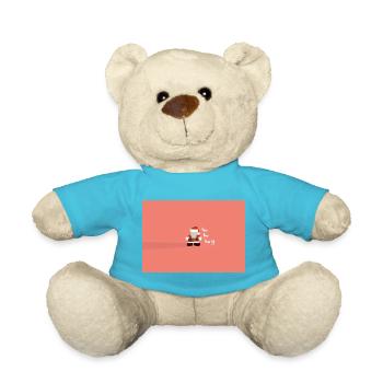 Weihnachtsmann Schattenwurf - Teddy - Atollblau - Vorne