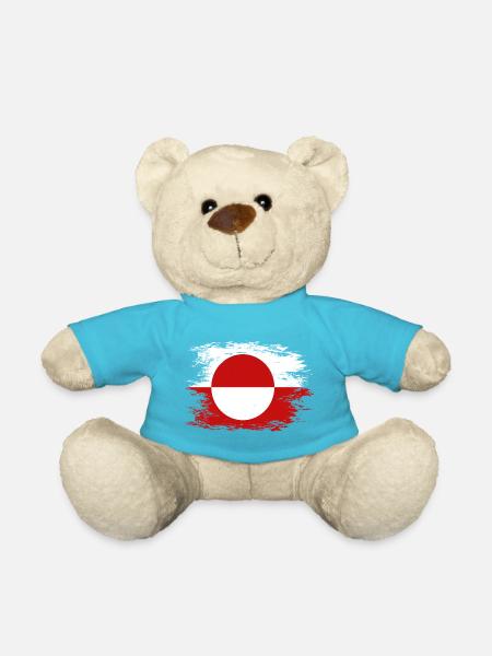 Grönland Flagge used - Teddy - Atollblau
