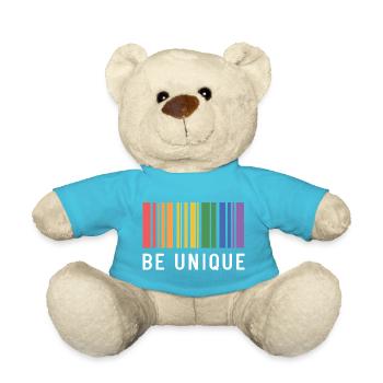 LGBT Pride Month - Be Unique - Teddy Bear - atoll blue - Front