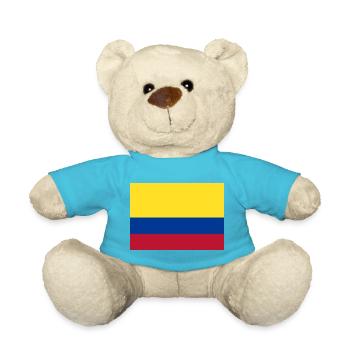 Colombia flag - Teddy Bear - atoll blue - Front