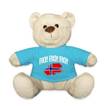 Norvège des fjords Norge Navire scandinave ro-viking - Nounours - bleu outremer - Devant