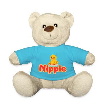Nippie Duck - Teddy Bear - atoll blue - Front