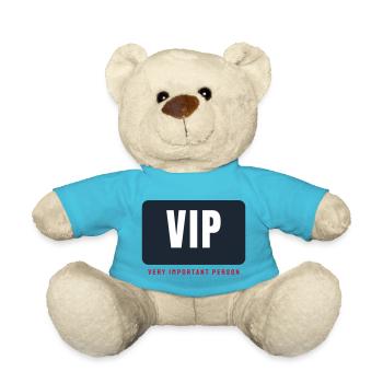 VIP Lettering Bar - Conception de la fête invitée d’honneur - Nounours - bleu outremer - Devant