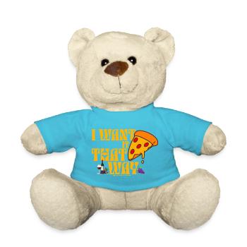 I Want It That Way Pizza Wein - Teddy - Atollblau - Vorne
