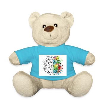 Brain Art - Teddy Bear - atoll blue - Front