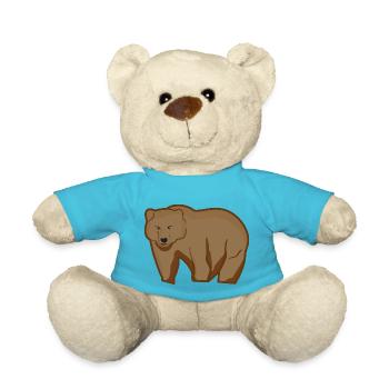 Grizzly Bear - Teddy Bear - atoll blue - Front