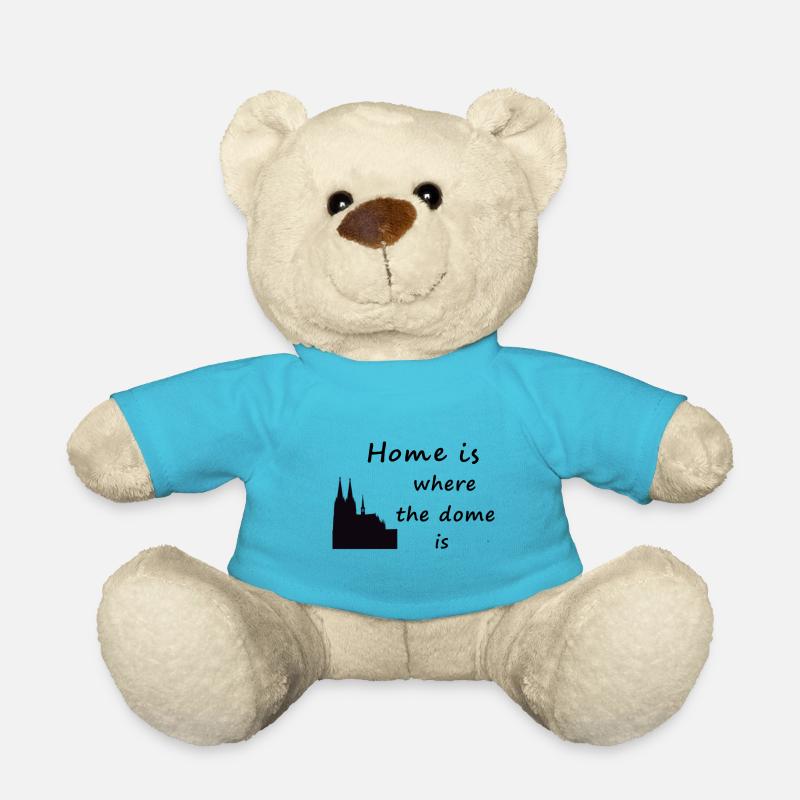 La maison est où le dôme est - Nounours - bleu outremer