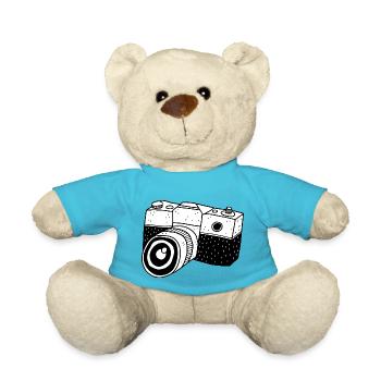 Kamera Illustration - Teddy - Atollblau - Vorne