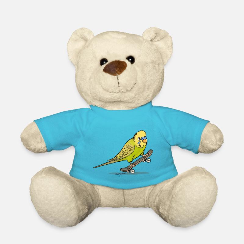 Budgie - Teddy Bear - atoll blue