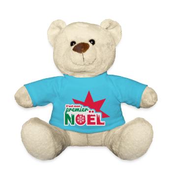C'est mon premier Noël - Nounours - bleu outremer - Devant