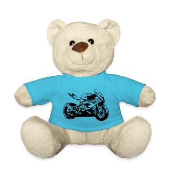 moto - Nounours - bleu outremer - Devant