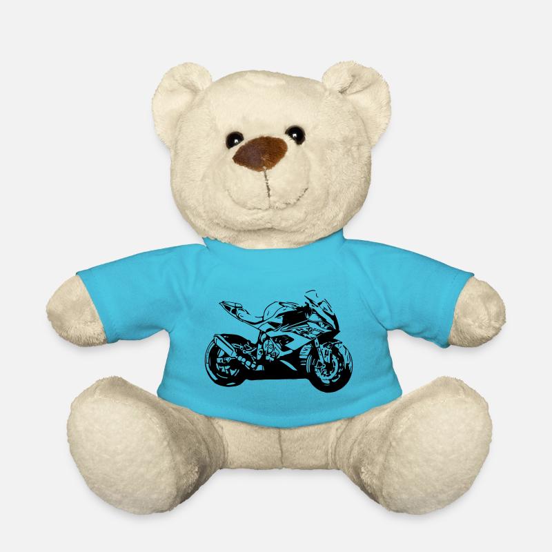motorbike - Teddy Bear - atoll blue