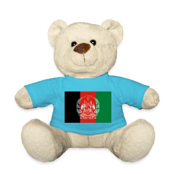 Stolze Afghanistan Flagge - Teddy - Atollblau - Vorne