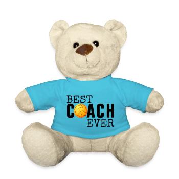 BEST COACH EVER - VOLLEYBALL - TRAINER - TRAINING - Teddy Bear - atoll blue - Front