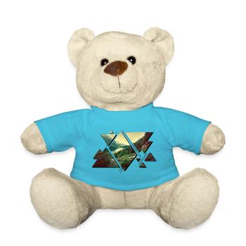 Nature Adventure Forest Wilderness - Teddy Bear - atoll blue - Front