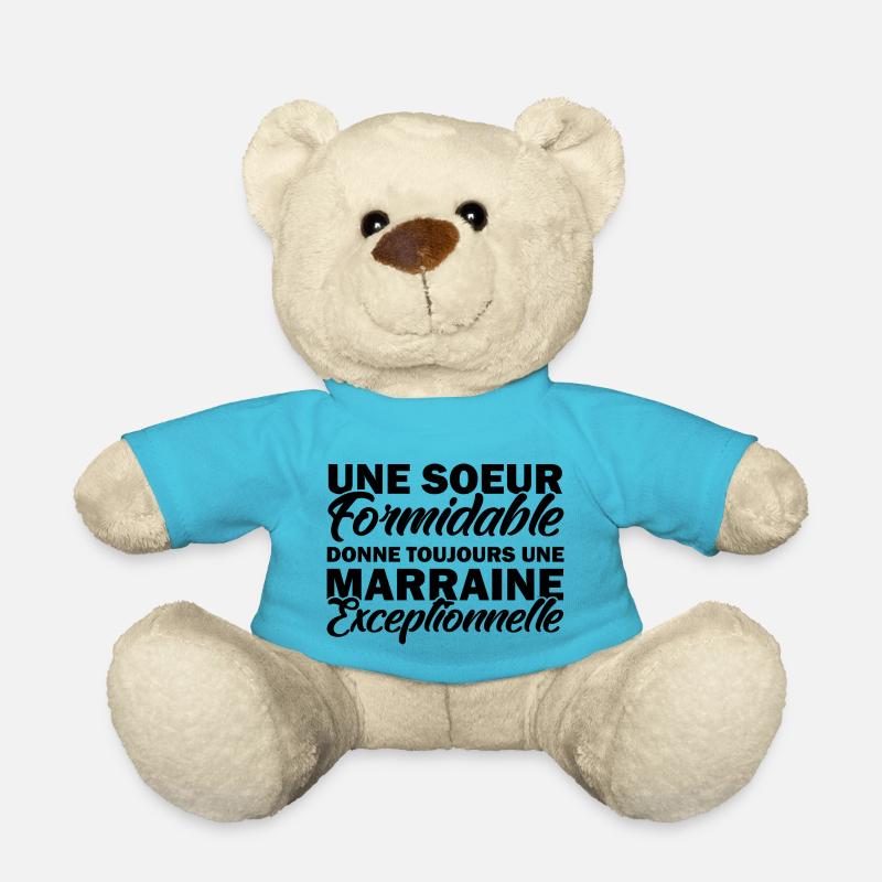 sœur formidable donne une marraine exceptionnelle - Nounours - bleu outremer