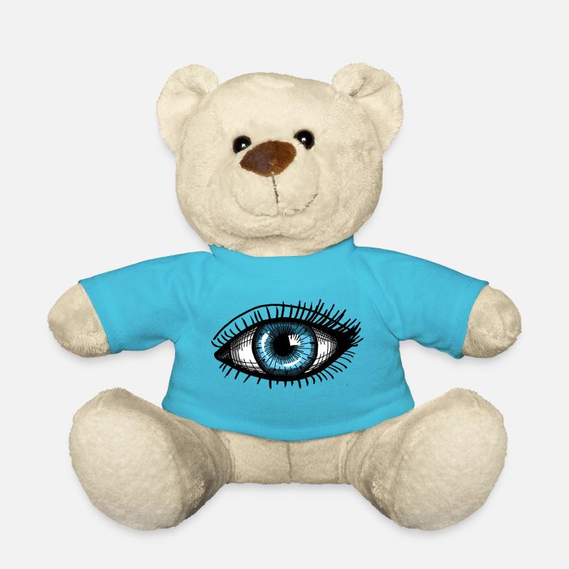 oeil bleu - Nounours - bleu outremer