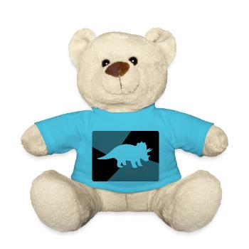 Dinosaur Dino - Teddy Bear - atoll blue - Front