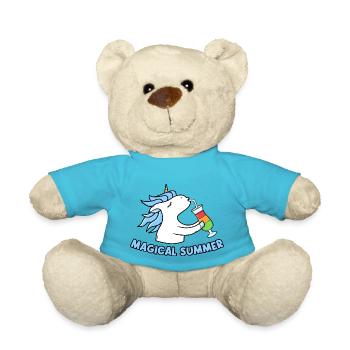 Einhorn Magical Summer - Teddy - Atollblau - Vorne