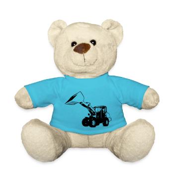 Chargeuse sur pneus - Nounours - bleu outremer - Devant