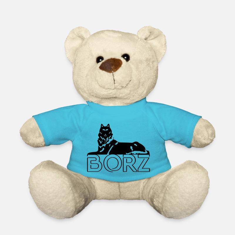 Chechen Borz avec inscription black - Nounours - bleu outremer