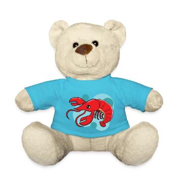 lobster - Teddy Bear - atoll blue - Front
