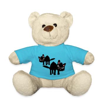 Team funny cats - Teddy Bear - atoll blue - Front