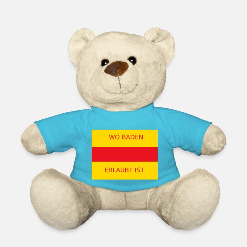 WoBaden Erlaubt ist - Teddy - Atollblau