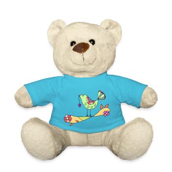 Oiseau - Nounours - bleu outremer - Devant