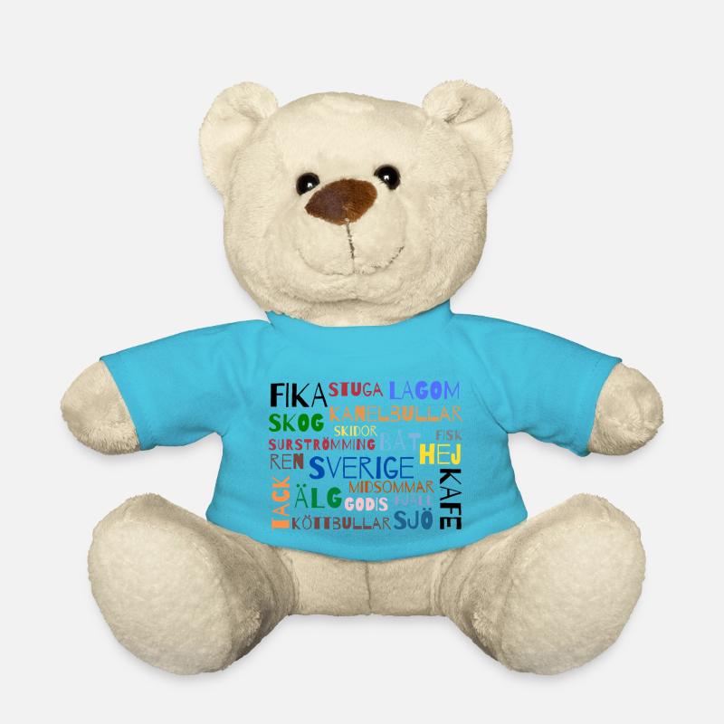 Wörter Sverige - Teddy - Atollblau