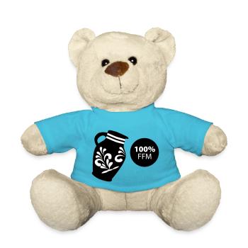 Bembel 100% FFM #069 #FrankfurtLiebe #FFMoriginal - Teddy - Atollblau - Vorne