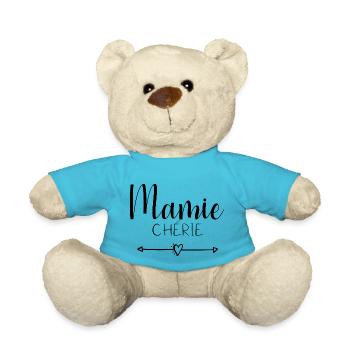 Oma Liebling, Großmutter Liebling - Teddy - Atollblau - Vorne